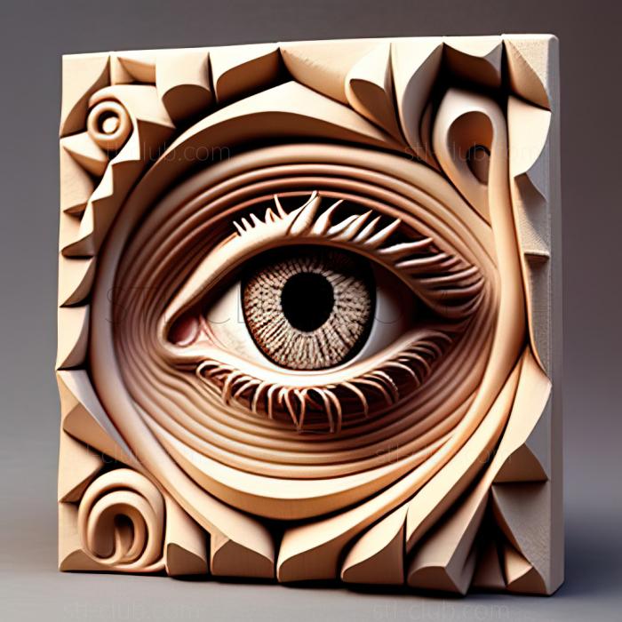 3D мадэль 33 глаза Юдзо Такада (STL)
